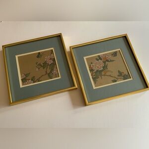 *SOLD*Butterfly&Floral Handpainted Artwork